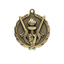 A product photo of big sculptured Gold Victory medallion.