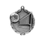 A product photo of big sculptured Silver Volleyball medallion.