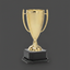 Cups - Gold Cup on Black Base