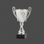 Cups - Silver Metal Cup with Marble Base