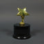 Sculpture - Cast Metal Star on Round Base