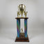 Trophy - Four Post with Gold Plastic Cup Mounted to Top Base (23.5")