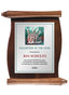 Solid Wood Plaque - Walnut Scroll