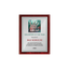 A photo of a Rosewood Piano Finish plaque with a full colour plate.