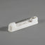 An image of a white pinback name badge accessory.