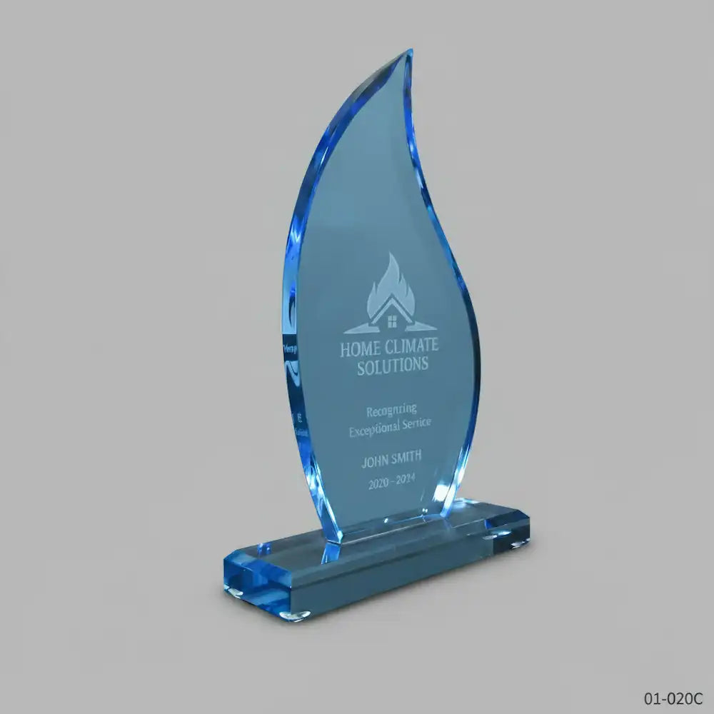 Acrylic - Blue Flame Award