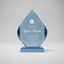 Acrylic - Faceted Blue Diamond Award