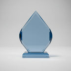 Acrylic - Faceted Blue Diamond Award