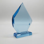 Acrylic - Faceted Blue Diamond Award