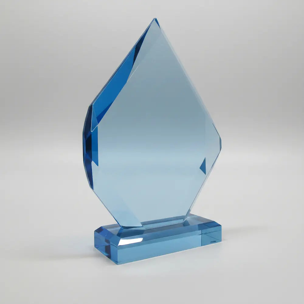 Acrylic - Faceted Blue Diamond Award