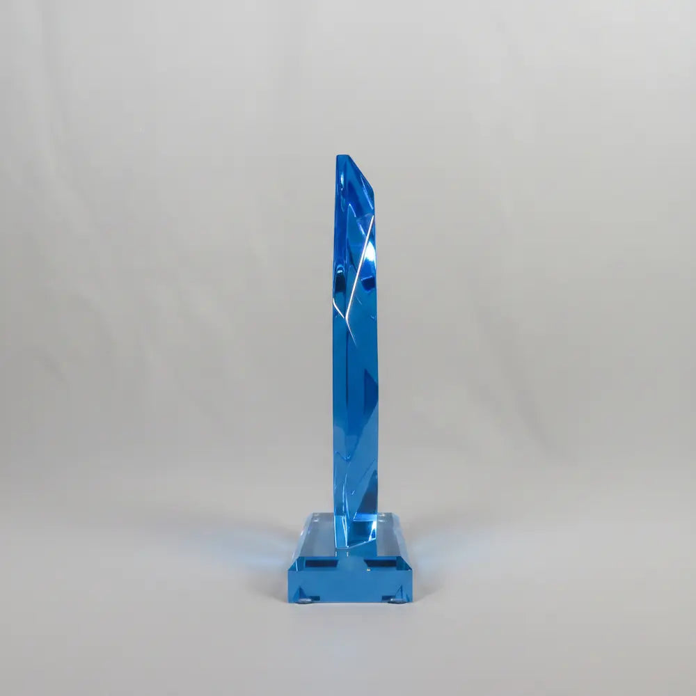Acrylic - Faceted Blue Diamond Award
