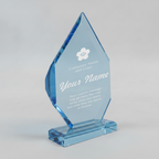 Acrylic - Faceted Blue Diamond Award