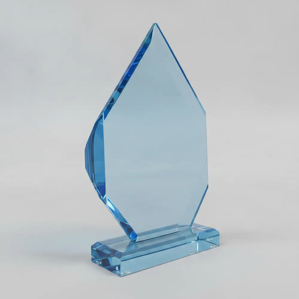 Acrylic - Faceted Blue Diamond Award