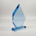 Acrylic - Faceted Blue Diamond Award