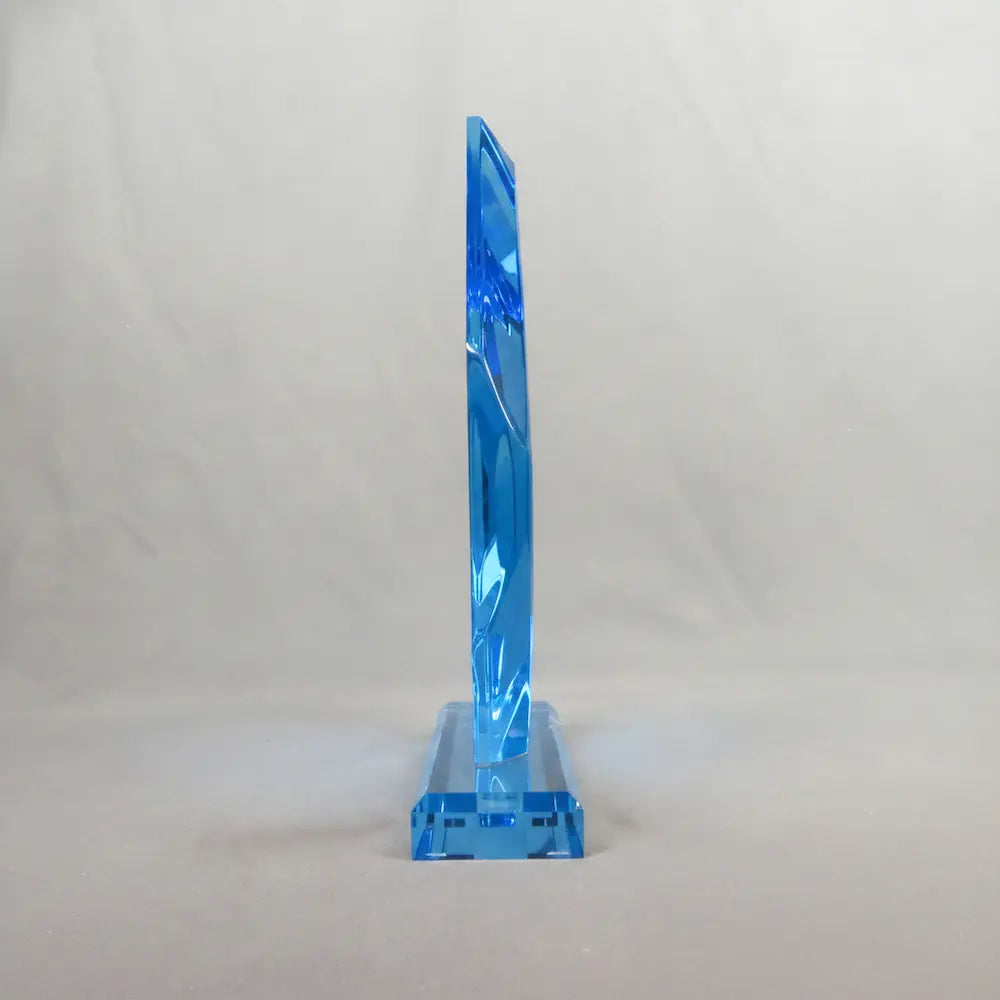 Acrylic - Faceted Blue Diamond Award