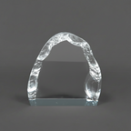 Acrylic - Reflective Blue Edge Mountain Shape