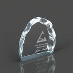 Acrylic - Reflective Blue Edge Mountain Shape