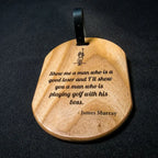 Wooden Golf Bag Tag