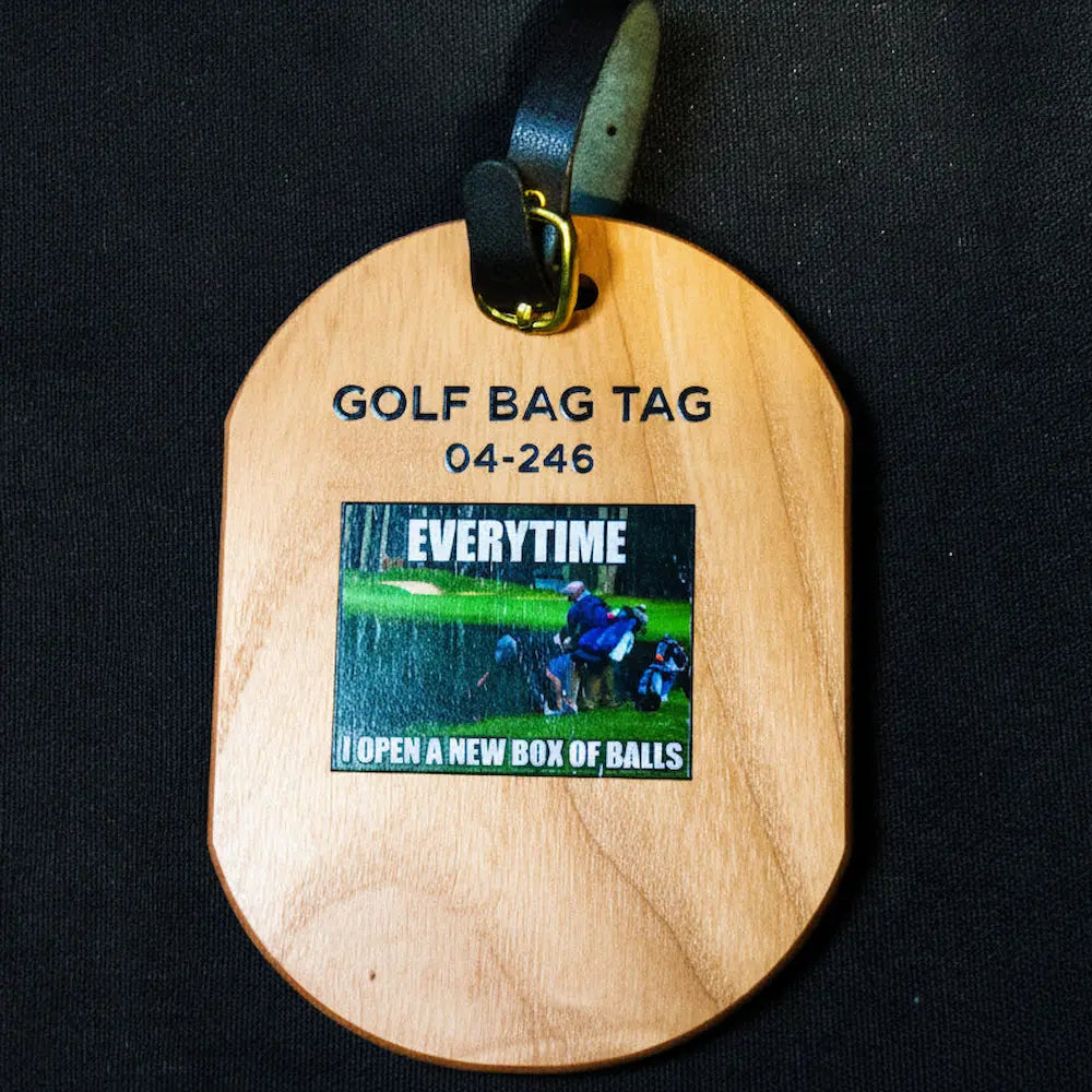 Wooden Golf Bag Tag Main image
