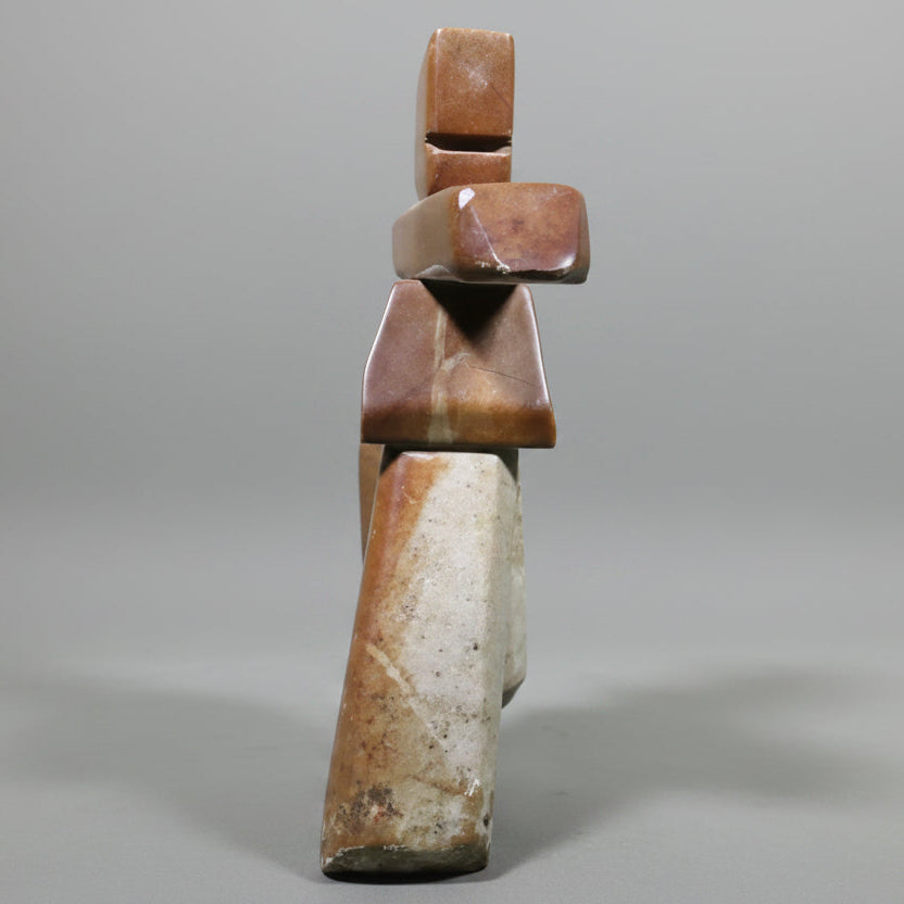 Heritage - Large Soapstone Inukshuk (Brown)