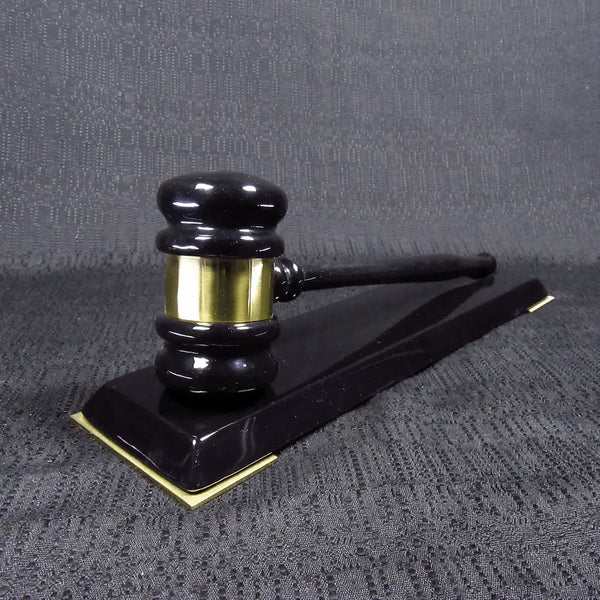 Ceremonial - Ebony Gavel and Holder Set