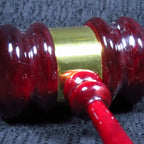 Ceremonial - Piano Finish, Rosewood Gavel and Holder Set