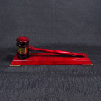 Ceremonial - Piano Finish, Rosewood Gavel and Holder Set