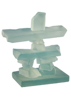 Heritage - Glass Inukshuk