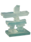 Heritage - Glass Inukshuk