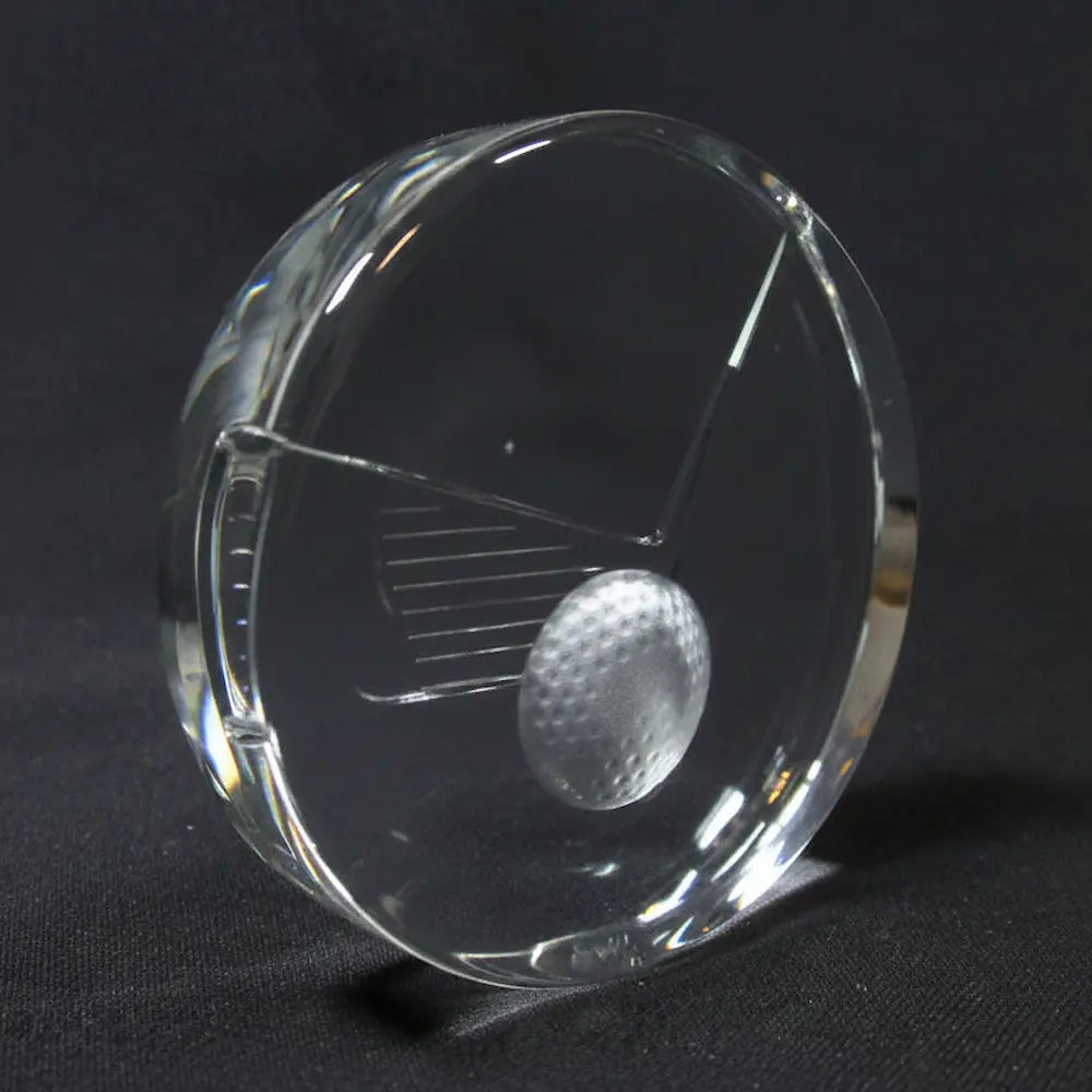 Glass - Golf Glass Paperweight (3.25") Secondary image