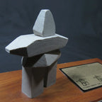 Heritage - Soapstone Inukshuk on Wooden Base