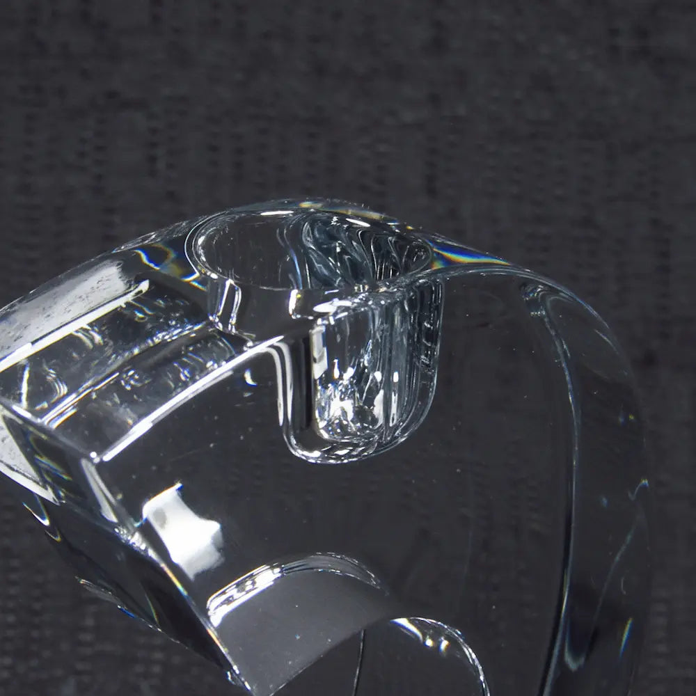 Glass - Question Mark Crystal Candle Holder