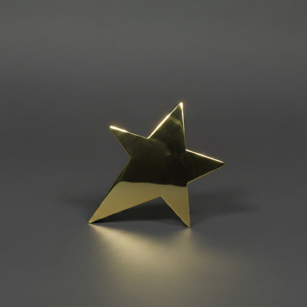 Gold Star Cast Metal Paperweight (4")