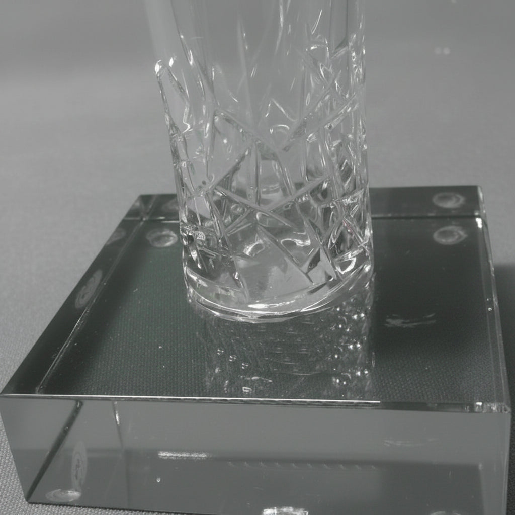 Optic Crystal - Golf Ball on Splash-shaped Glass