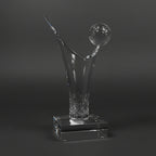 Optic Crystal - Golf Ball on Splash-shaped Glass
