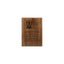 A photo of a solid wood traditional Walnut plaque with a full laser engraving. 