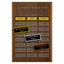 A photo of a multiplate Annual Walnut plaque with 24 name plates, and a laser-engraved header.