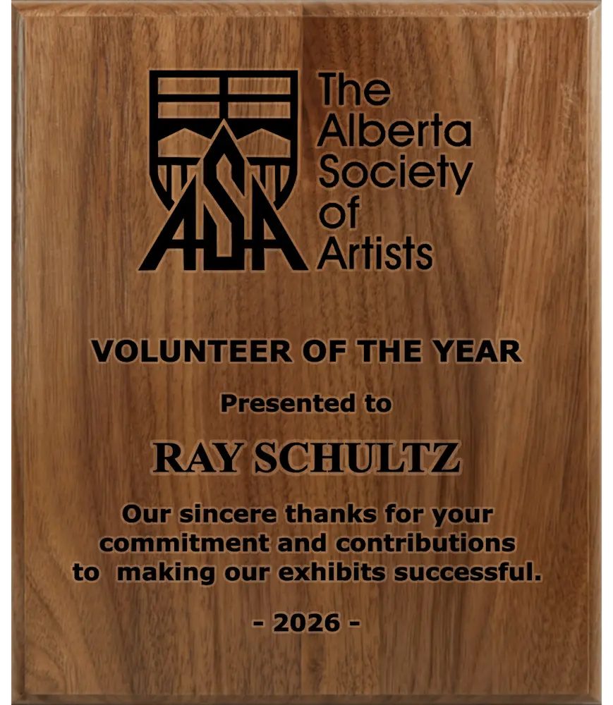 A photo of a solid wood traditional Walnut plaque with a full laser engraving.