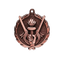 A product photo of big sculptured Bronze Hockey medallion.