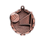 A product photo of big sculptured Bronze Volleyball medallion.