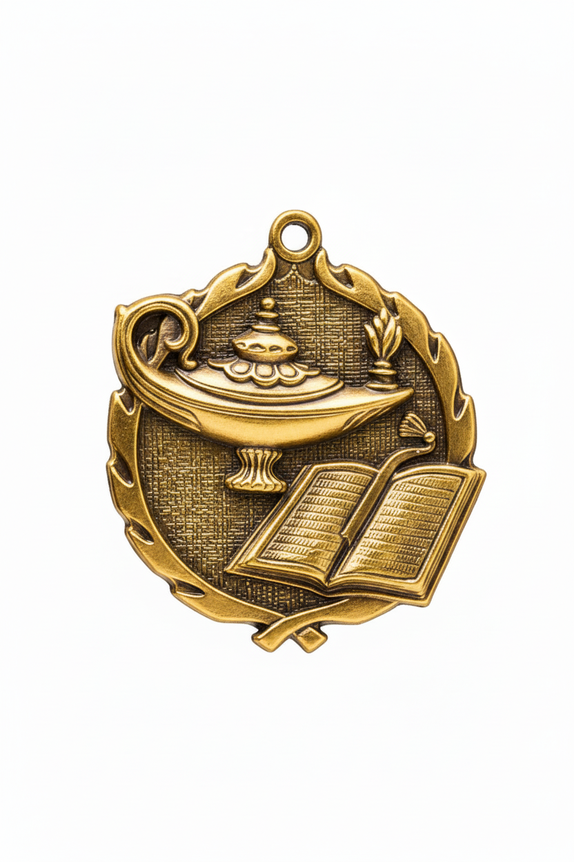 Medallion - Academic (Lamp of Knowledge)