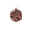 A product photo of small sculptured Bronze Hockey medallion.