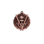 A product photo of small sculptured Bronze Victory medallion.