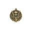A product photo of small sculptured Gold Victory medallion.