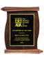 Solid Wood Plaque - Walnut Scroll