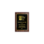 A photo of a Cherrywood Laminate plaque with full traditional engraved plate.