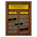 Annual Plaque - Multi-plate Traditional Walnut