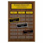 Annual Plaque - Multi-plate Traditional Walnut