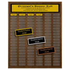 Annual Plaque - Multi-plate Traditional Walnut
