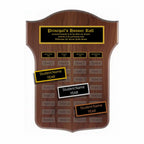 Annual Plaque - Walnut Shield